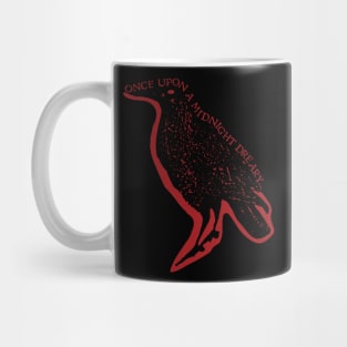 Midnight's Melancholy: Edgar Allan Poe's 'The Raven' Gothic Design Mug